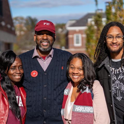 Family at the Family Weekend Block Party